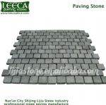 Dark light grey Chinese granite tumbled paving stone