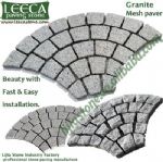 Driveway granite natural stone,fan pattern,granite cobbles