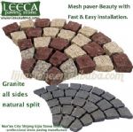 Garden cobbles,cobble stone mats,fan pattern