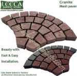 Garden cobbles,cobble stone mats,fan pattern