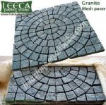 Cobble large square,circle in square,outdoor stone paving