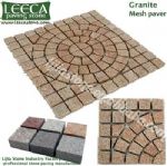 Square paver,stone pavement,mesh back cobble stone