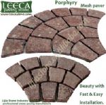 Red porphyry,stone by nature,patio paver