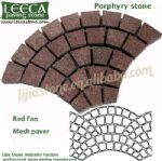 Color stone paving,fan cobble,landscaping