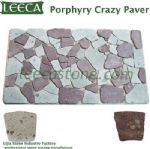 Mix color porphyry crazy paver irregular pattern stone