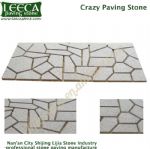 Mix color porphyry crazy paver irregular pattern stone