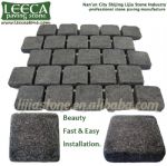 Beige granite paving stone interlocking block