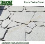 Orra dark grey granite gravel crazy paving stone