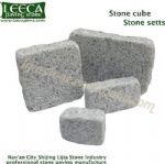 Yellow natural stone cube China sunset granite