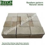 Random pattern natural stone Irregular size combination flagstone