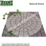 Manama light pink natural stone cobblestone paver sheets