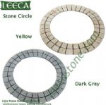 Garden fountain decorative stone sun shape field stone