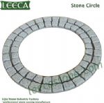 Garden fountain decorative stone sun shape field stone