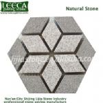 Light grey hexagon granite paving stone