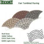 Mix color small Euro fan mesh back pavers