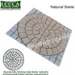 Mix color natural stone central circle