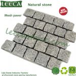 Chinese granite paving stone mesh on back