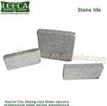 Outdoor stone tiles dark grey granite