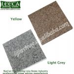 Yellow granite setts beige stone tiles