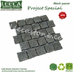 Interlock tiles mesh stone pavers