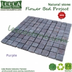 Black basalto natural finish stone paver 