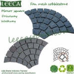 Granite peacock tail paver garden decor