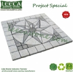 Green porphyry stone brick tiles