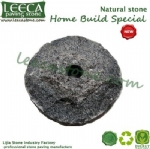Light grey granite cobbles mat carpet stone