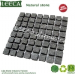 Light grey granite cobbles mat carpet stone