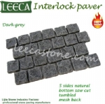 Qatar grey cobble granite interlock paver