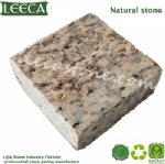 Green porfido cobbles mat porphyry carpet stone