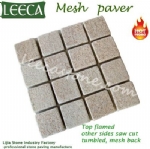 Misty yellow granite mesh paver 