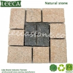 Cobble carpet stone paving mats