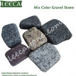 Outdoor broken stone aggregate paver