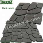 Outdoor broken stone aggregate paver