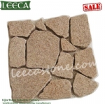 Outdoor broken stone aggregate paver