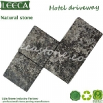 Double-wedge basalt stone cobbles