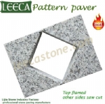 Split joint stone paver art pattern cube