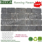 Interlocking lava stone paver