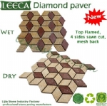 Diamond paver interlocking paving stones