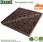 Polished finish red granite stone tile