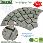 Natural paver for patio paving porphyry fan