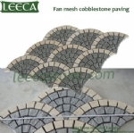 Yellow tumbled paver interlock landscape stone Qatar
