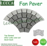 Granite fan mesh cobbles paving mats