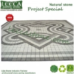 Outdoor paving tiles pattern fan paver, Dubai paving