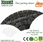 Black gabbro stone driveway paving mats