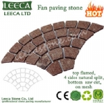 Red porphyry fan paving decorative stone