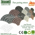 Fan paving stone pattern tiles exterior