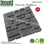 Fan paving stone pattern tiles exterior