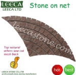 Fan porphyry stone outdoor paving block